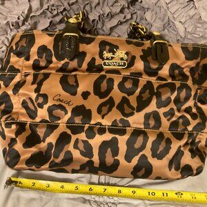 Coach animal print bag